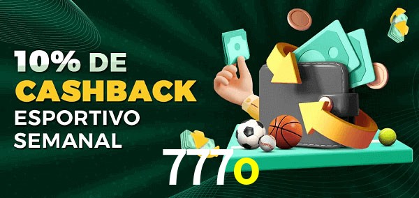 10% de bônus de cashback na 777o
